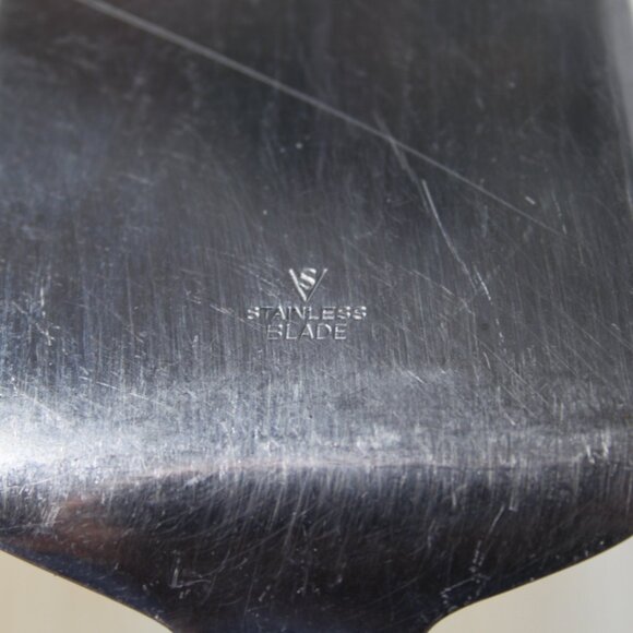 VTG TOWLE STAINLESS PIE SERVER WEIGHTED HANDLE SERRATED BACK EDGE JAPAN TWS111 - Picture 10 of 13